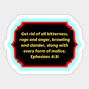 Bible Verse Ephesians 4:31 Sticker